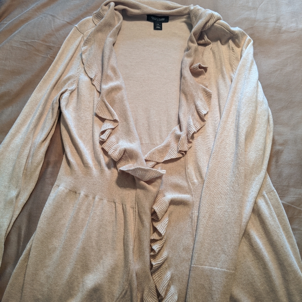 White House Black Market Cream Sweater